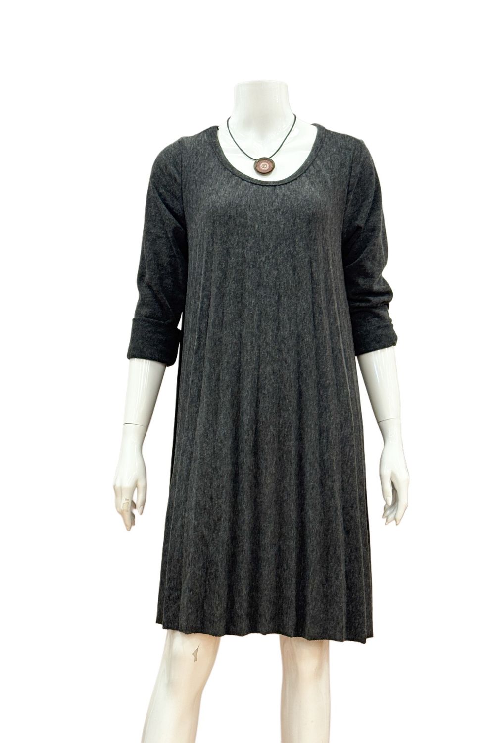 JASMIN Kleid mit Plisseefalten darkgrey MARTA DU CHATEAU