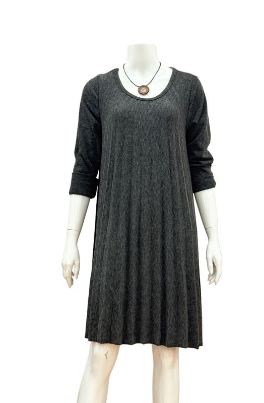 JASMIN Kleid mit Plisseefalten darkgrey MARTA DU CHATEAU