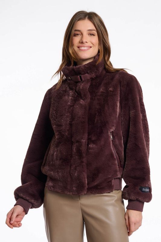Ambra chocolate Webpelzblouson RINO&PELLE Ambra chocolate Webpelzblouson RINO&PELLE