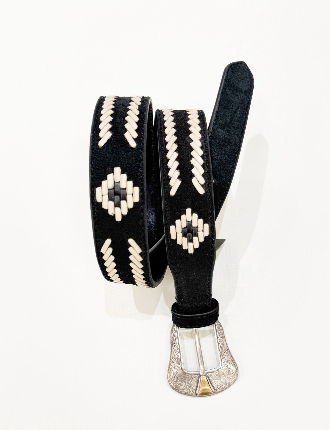 Navajo Wildledergürtel rombo onyx MAISON HOTEL