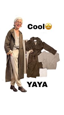 Veloursledermantel brown, V Pullover mit Rückenknopfleiste, Webhose sand melange, Ledergürtel brown, Basicshirt weiß