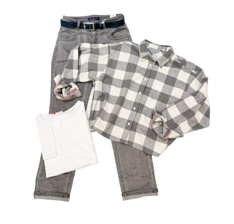 8648-157330 Kuschel Flanellbluse grey milk EMILY VAN DEN BERGH 8648-157330 Kuschel Flanellbluse grey milk EMILY VAN DEN BERGH