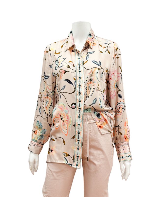 8636-157141-890 Viscosebluse vintage rose gemustert EMILY VAN DEN BERGH 8636-157141-890 Viscosebluse vintage rose gemustert EMILY VAN DEN BERGH