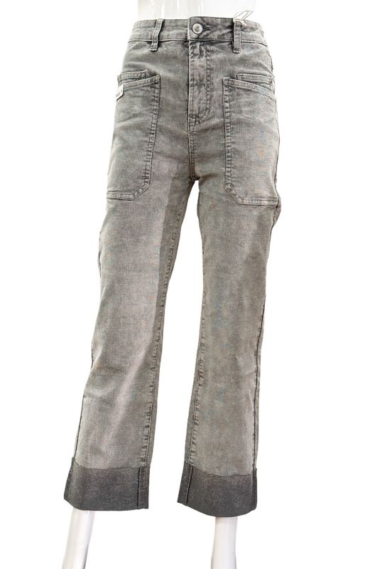 57 Alana 30968 -004 grey BAGGIE Pant Velvet gewaffelt BLUE MONKEY