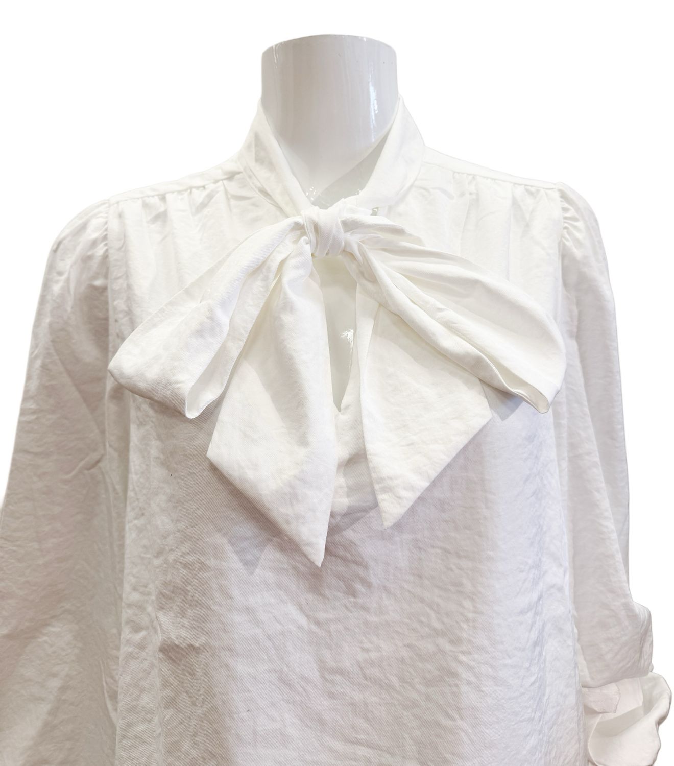 SRB4726 Estelle milk Schluppenbluse RED BUTTON