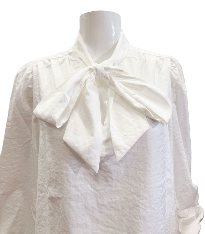 SRB4726 Estelle milk Schluppenbluse RED BUTTON