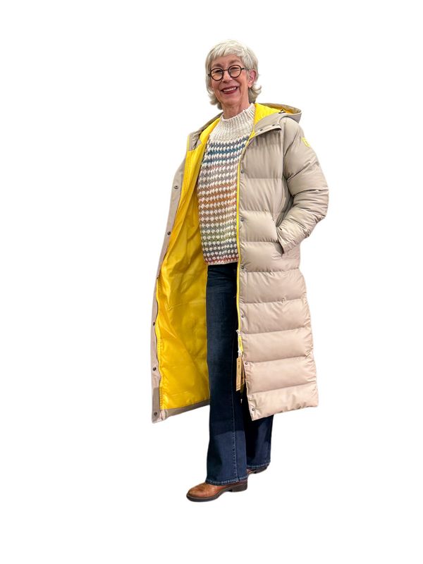 INTERHOLM wattierter Wintermantel cobblestone yellow DERBE