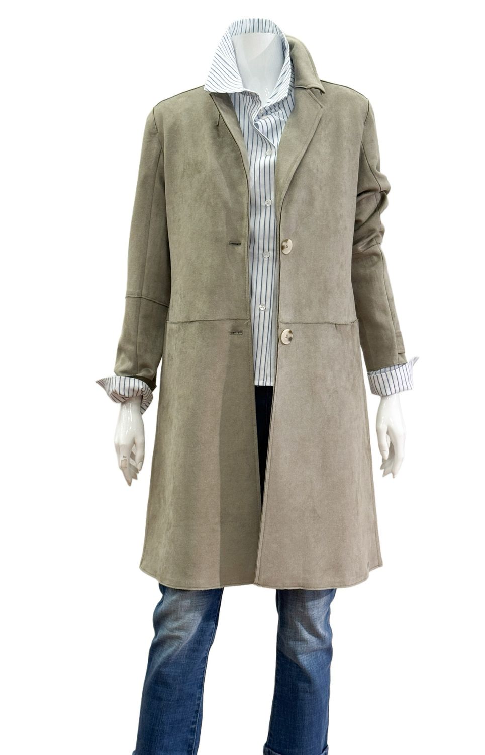 BABICE Velourslederjacke dusty khaki RINO&PELLE Gr.36-42 BABICE Velourslederjacke dusty khaki RINO&PELLE Gr.36-42