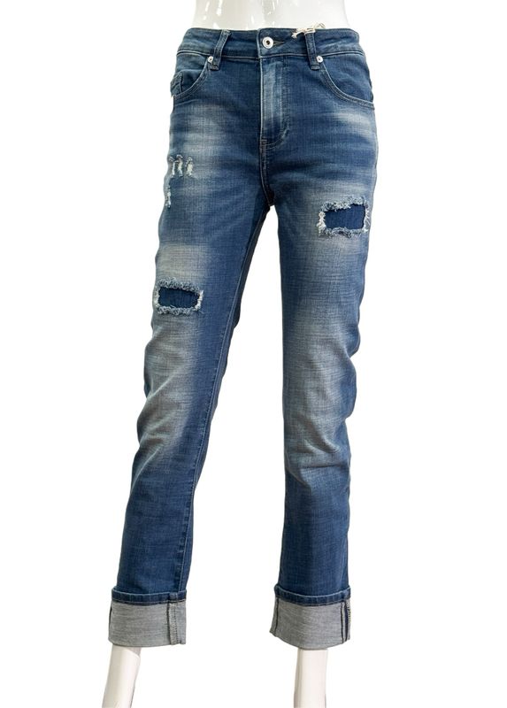 57 Beke 11577 blue denim Destroyed Relax fit Jeans BLUE MONKEY- fällt gut aus