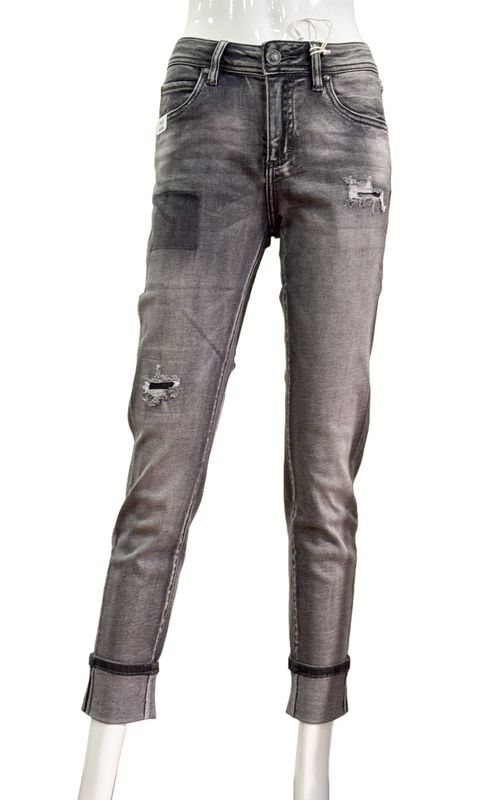 57 AVA 30978 Anklejeans Destroyed Look grey BLUE MONKEY