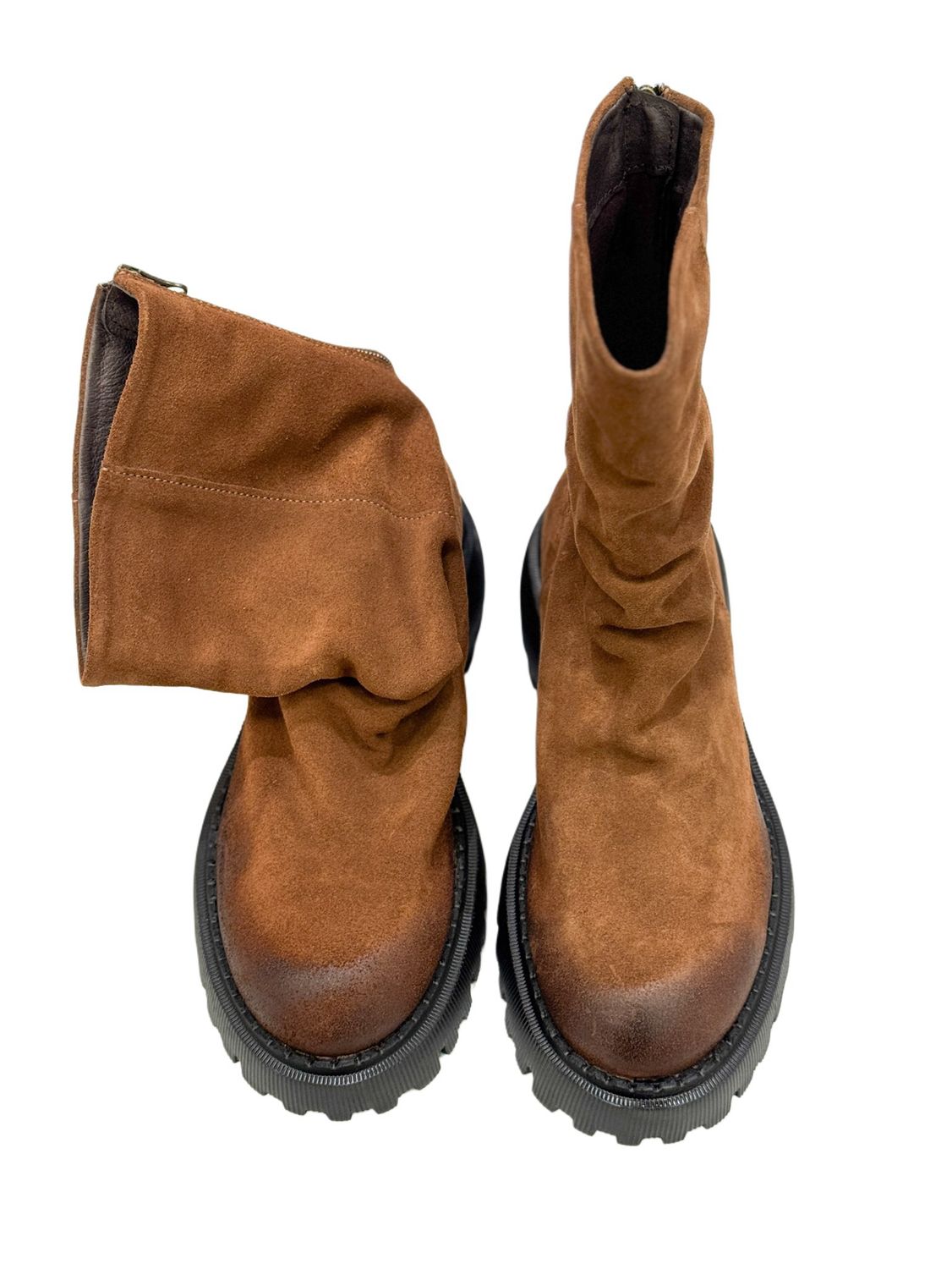 74481 Wildlederstiefel cognac LAZAMANI
