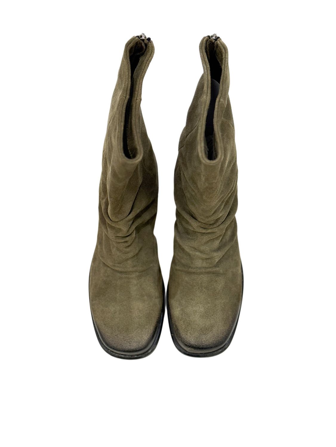 55077 Wildleder Stiefelette verde LAZAMANI