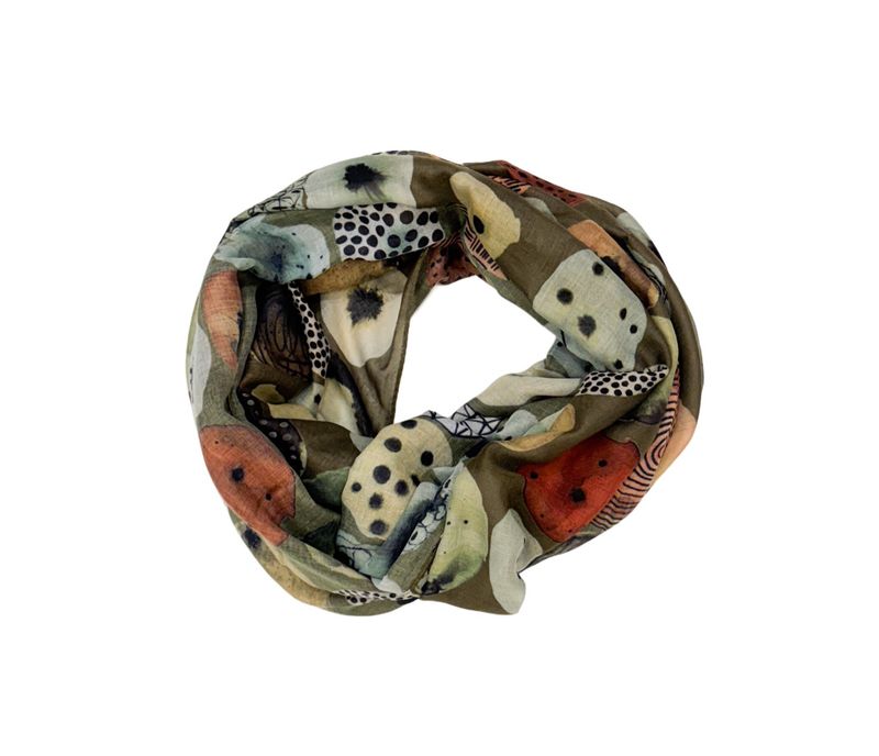 3420581-4 Viscose-Loop khaki Herbst ACCESSOIRES