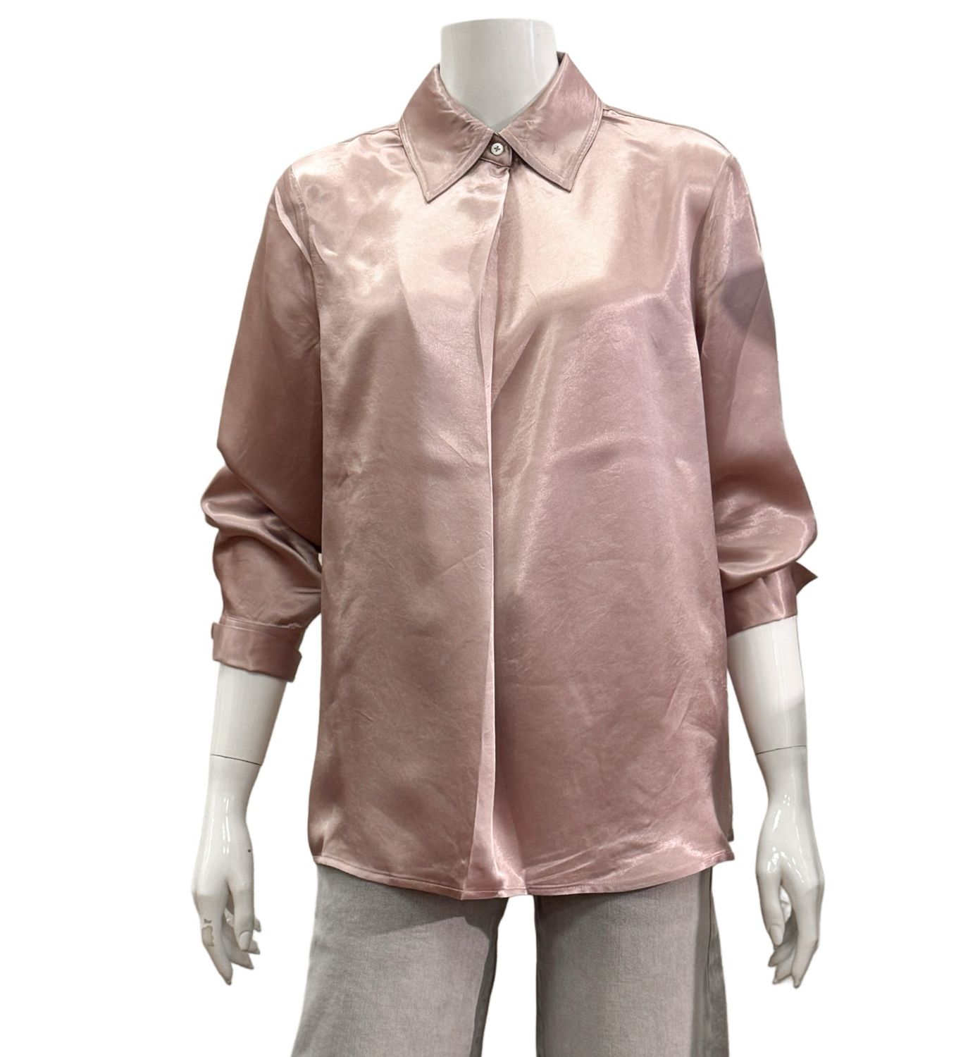 01-701326-510 Satinbluse shadow grey pink YAYA