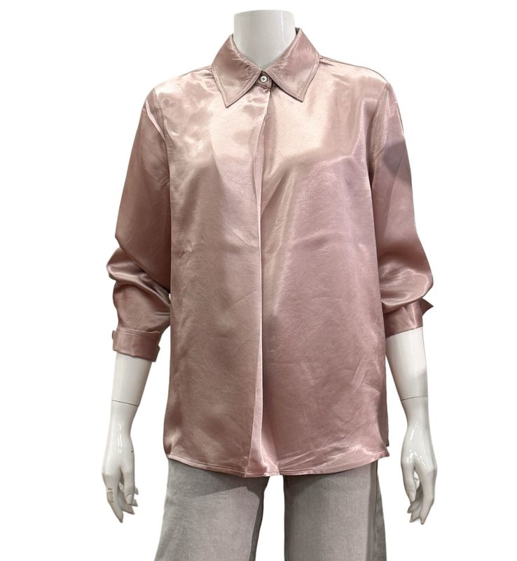 01-701326-510 Satinbluse shadow grey pink YAYA