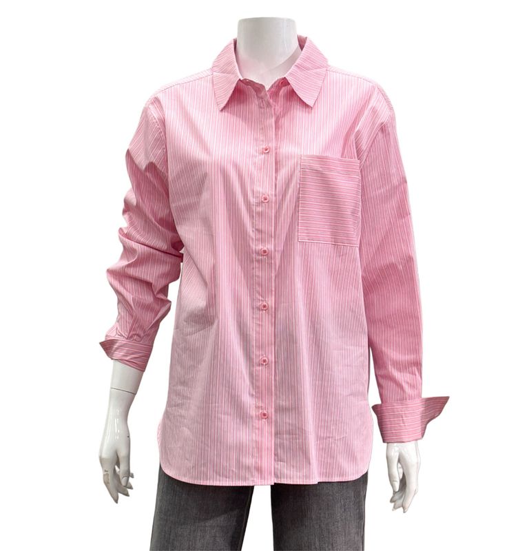 51250 blossompink Streifen HemdbluseTHE SHIRT PROJECT