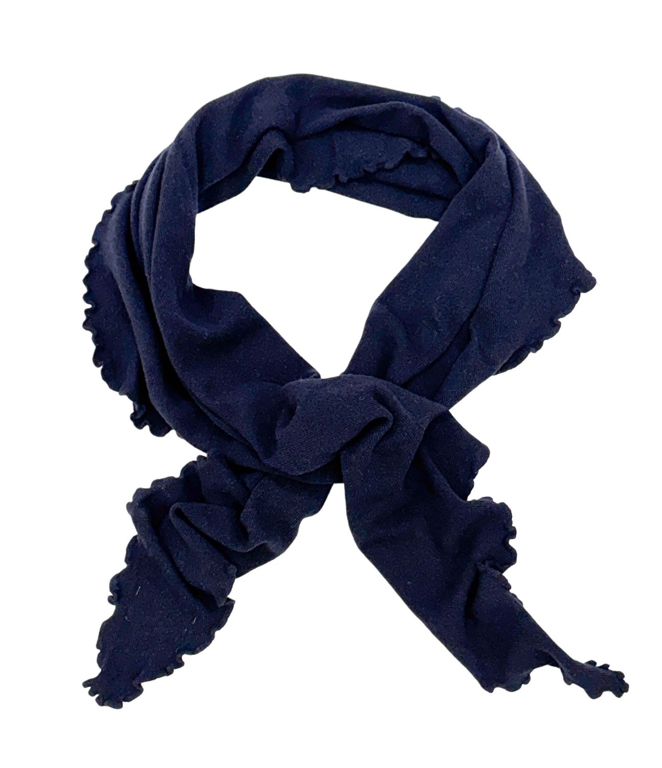 Volantschal navy mit Cashmere MODEKONTOR ACCESSOIRES