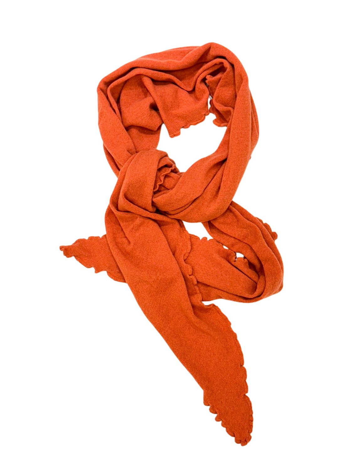 595534 Volantschal orange mit Cashmere MODEKONTOR ACCESSOIRES 595534 Volantschal orange mit Cashmere MODEKONTOR ACCESSOIRES