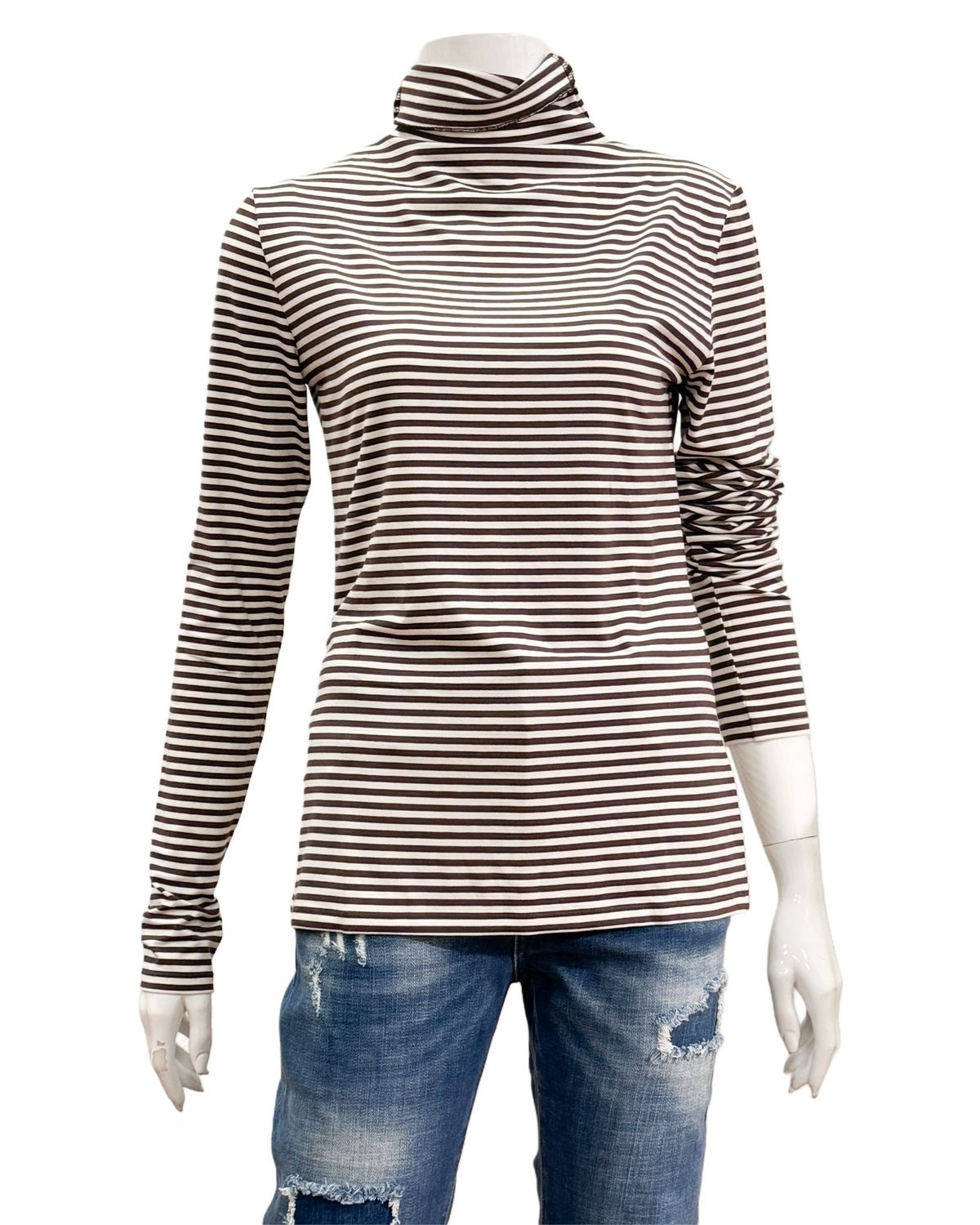 51305-10721 Rolli milk choco stripe THE SHIRT PROJECT 51305-10721 Rolli milk choco stripe THE SHIRT PROJECT