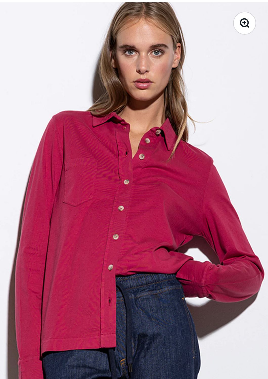 MARTA BLOUSE - YOU0136 - winter pink YOU TOO MARTA BLOUSE - YOU0136 - winter pink YOU TOO