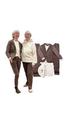 Blazer Alicia - Milo-You Two pant vintage espresso YOU TOO, Sweaty Optimist THE SHIRT PROJECT, Basicshirt YAYA