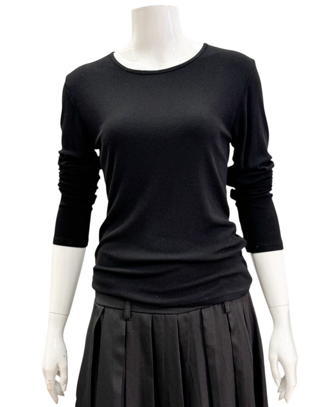 4906 BW Rippshirt black MARTA DU CHATEAU 4906 BW Rippshirt black MARTA DU CHATEAU