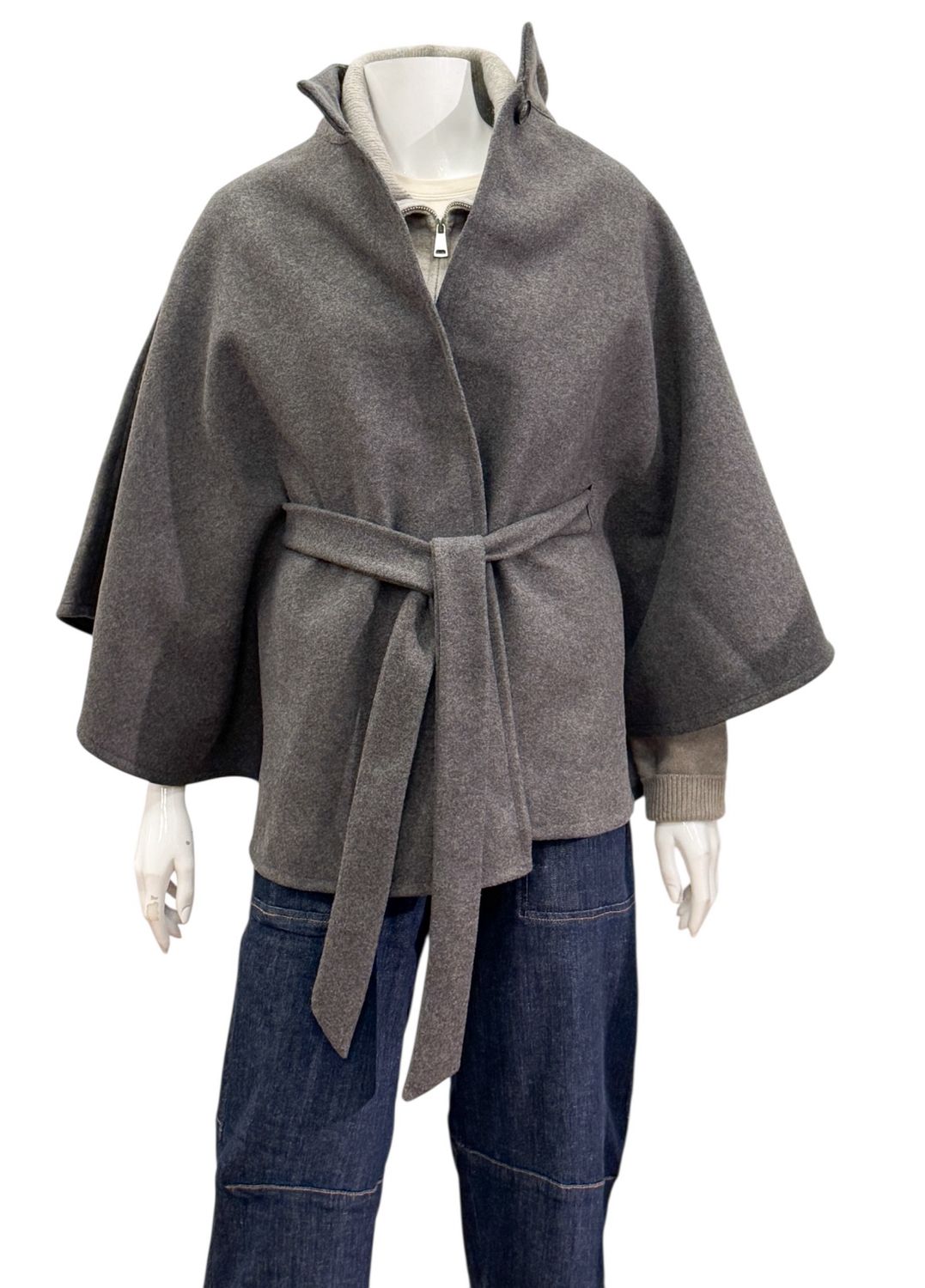 03-521004-803072 Poncho dark night grey mel. YAYA 03-521004-803072 Poncho dark night grey mel. YAYA
