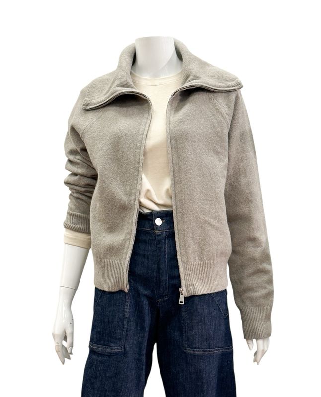 01-010124-99018 weicher Cardigan mit breitem Kragen bronish grey YAYA 01-010124-99018 weicher Cardigan mit breitem Kragen bronish grey YAYA