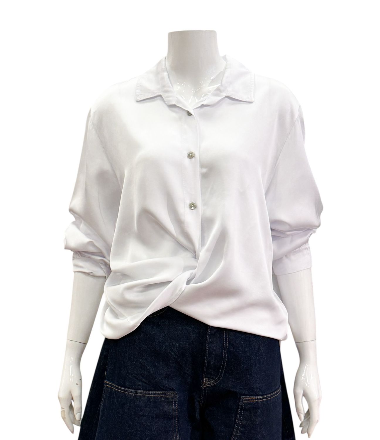 1007 weiß Seide/ Viscose Bluse BODY TOUCH 1007 weiß Seide/ Viscose Bluse BODY TOUCH