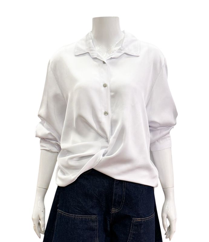 1007 weiß Seide/ Viscose Bluse BODY TOUCH