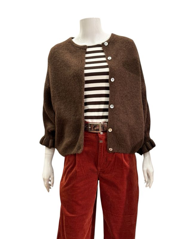 2413 kuscheliger Cardigan choco MARTA DU CHATEAU 2413 kuscheliger Cardigan choco MARTA DU CHATEAU