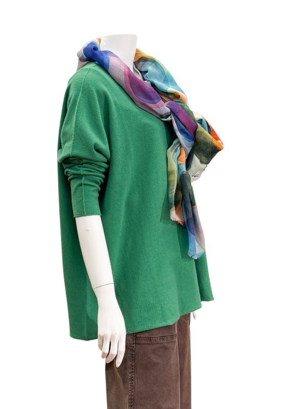 1014 Oversizepullover one size 38-46 green Body Touch 1014 Oversizepullover one size 38-46 green Body Touch