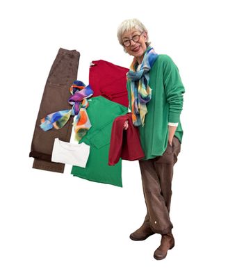 Oversize Viscosemix Pullover BODY TOUCH, Milo espresso YOU TOO, Bubbleschal ACCESSOIRES, Basicshirt weiß YAYA