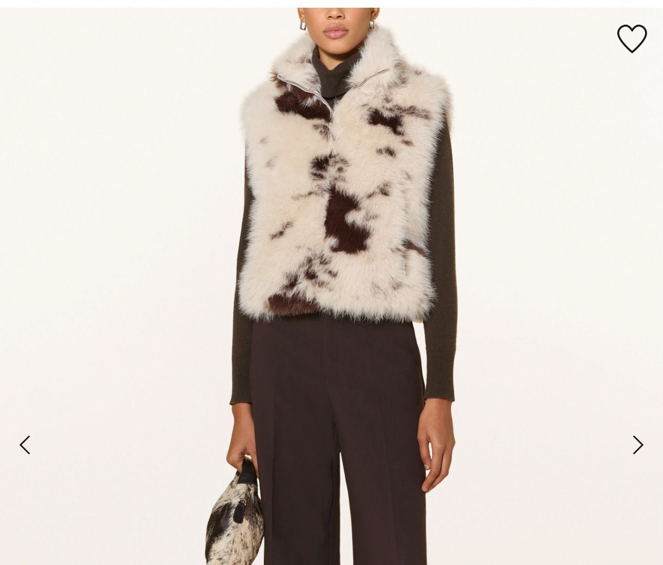 NICCI super modische FAKE FUR Weste Farbe Cow girl milk chocolate RINO&PELLE NICCI super modische FAKE FUR Weste Farbe Cow girl milk chocolate RINO&PELLE