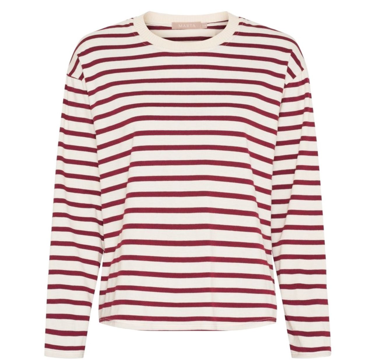 58709 Langarm Stripeshirt glatt barolo milk MARTA DU CHATEAU 58709 Langarm Stripeshirt glatt barolo milk MARTA DU CHATEAU
