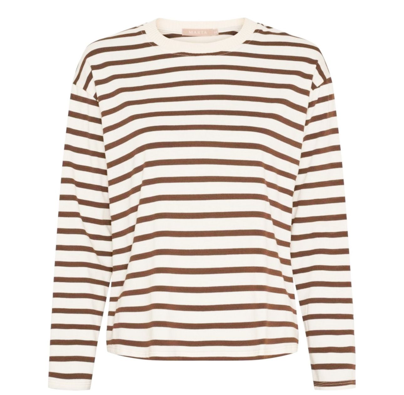 58709 Langarm Stripeshirt glatt moro milk MARTA DU CHATEAU