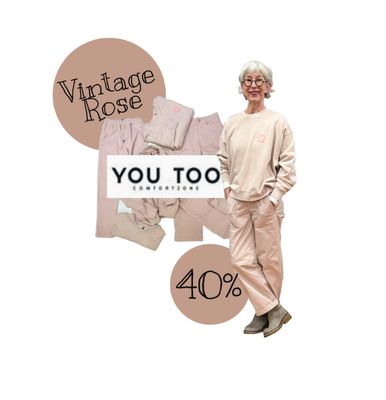YOU TOO Farbweg vintage rose' 40% REDUZIERT