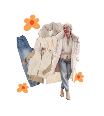 Wintermantel birch RINOundPELLE, Weste heather grey mel. -  Basic Rippshirt oxford tan - Barreljeans alles YAYAhirt