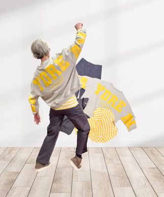 Sweater " DAYDREAM" THE SHIRT PROJECT, Stripe Shirt gelb MARTA DU CHATEAU, Kombi graphit 50% reduziert YOU TOO