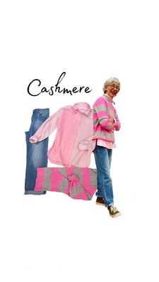 Stripe Cashmerepullover ZWILLINGSHERZ, Stripe Bluse THE SHIRT PROJECT, Boyfriend Jeans BODY TOUCH