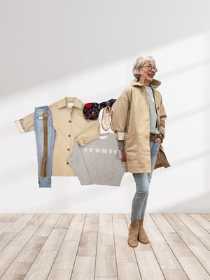 Oversize Jacket, Sweater, Gürtel YAYA, Ankle Jeans BLUE MONKEY, Tuch ACCESSOIRES, Ledersneaker reduziert BABOUCHE