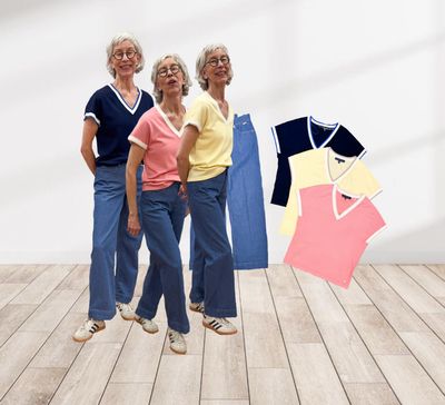 Conny wide leg und Viscose Strickshirt in 3 Farben RED BUTTON