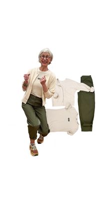 Sommerbarrel army green, leichter Cardigan creme melange YAYA, Leinen Viscose Shirt beige SENSE THE LABEL