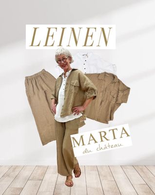 Leinenkombi coloninal und weiß MARTA DU CHATEAU