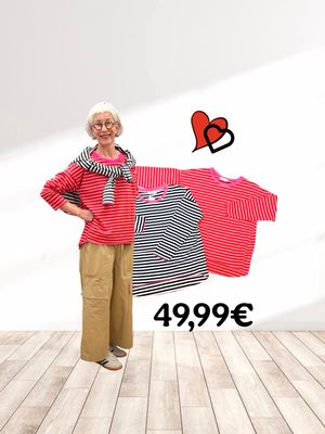 Federleichter Ringelsweater in 2 Farbvarianten MARTA DU CHATEAU, Wide Leg Culotte THE SHIRT PROJECT