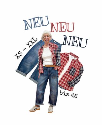 Coole Barrel Jeans und modisches legeres Karohemd THE SHIRT PROJECT - federleichte Steppjacke DERBE