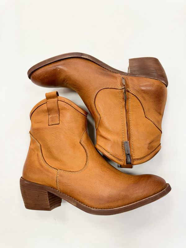 Texan Stiefelette Nubukleder ITALIEN  bitte eine Nummer größer bestellen