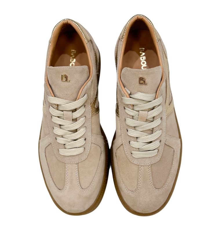 LIVA 48 Wildledersneaker beige gold BABOUCHE