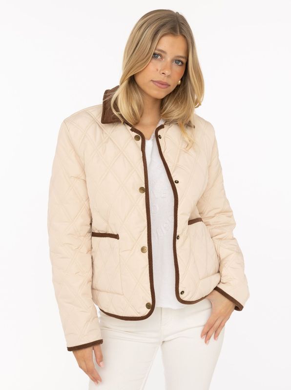 44011 süße Steppjacke beige choco ZWILLINGSHERZ 44011 süße Steppjacke beige choco ZWILLINGSHERZ