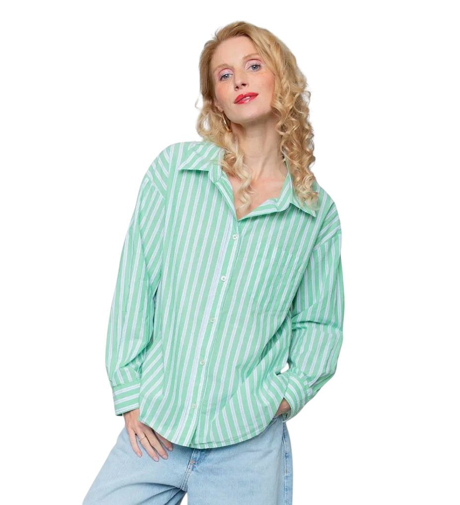 8817-155921-586 grün,bleu weiß stripe EMILY VAN DEN BERGH 8817-155921-586 grün,bleu weiß stripe EMILY VAN DEN BERGH